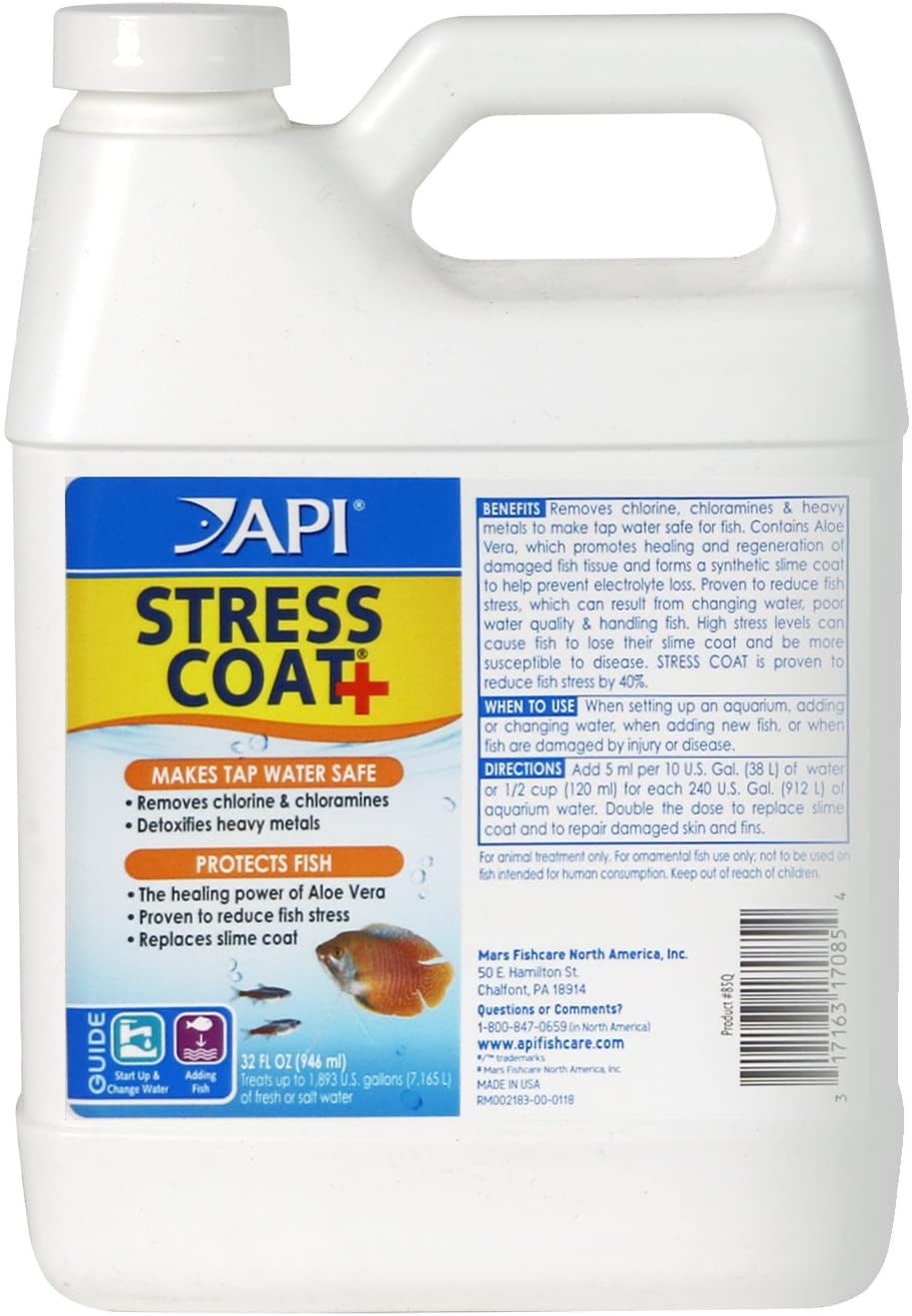 API Stress Coat + Fish and Tap Water Conditioner