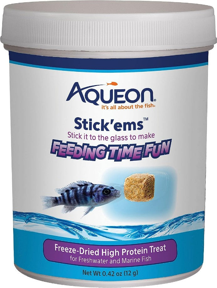 Aqueon Stick'ems Freeze Dried High Protein Treat for Fish