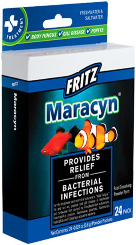 Fritz Aquatics Maracyn Bacterial Treatment Powder for Freshwater and Saltwater Aquariums