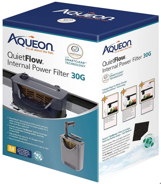 Aqueon QuietFlow SmartClean Internal Power Filter