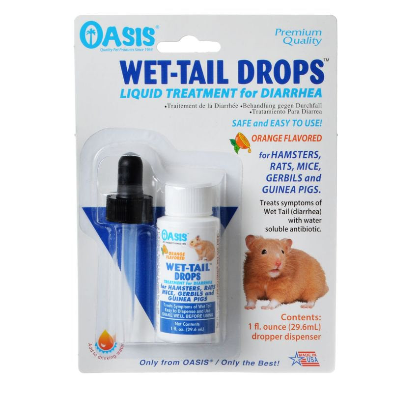 Oasis Wet-Tail Drops Liquid Treatment for Diarrhea in Small Pets