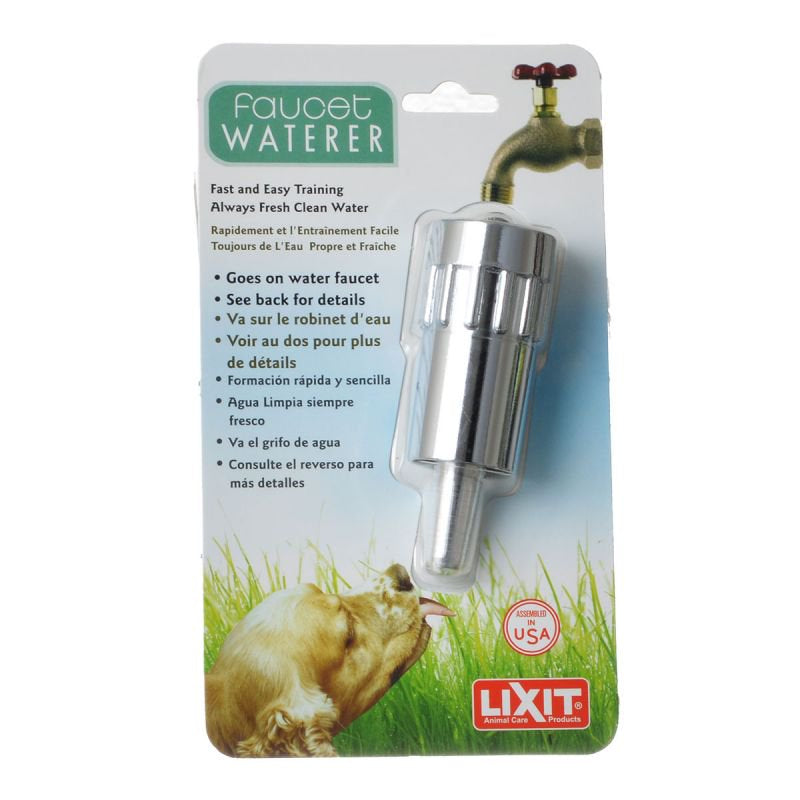 Lixit Faucet Waterer Goes On Water Faucet for Fresh Clean Water for Dogs