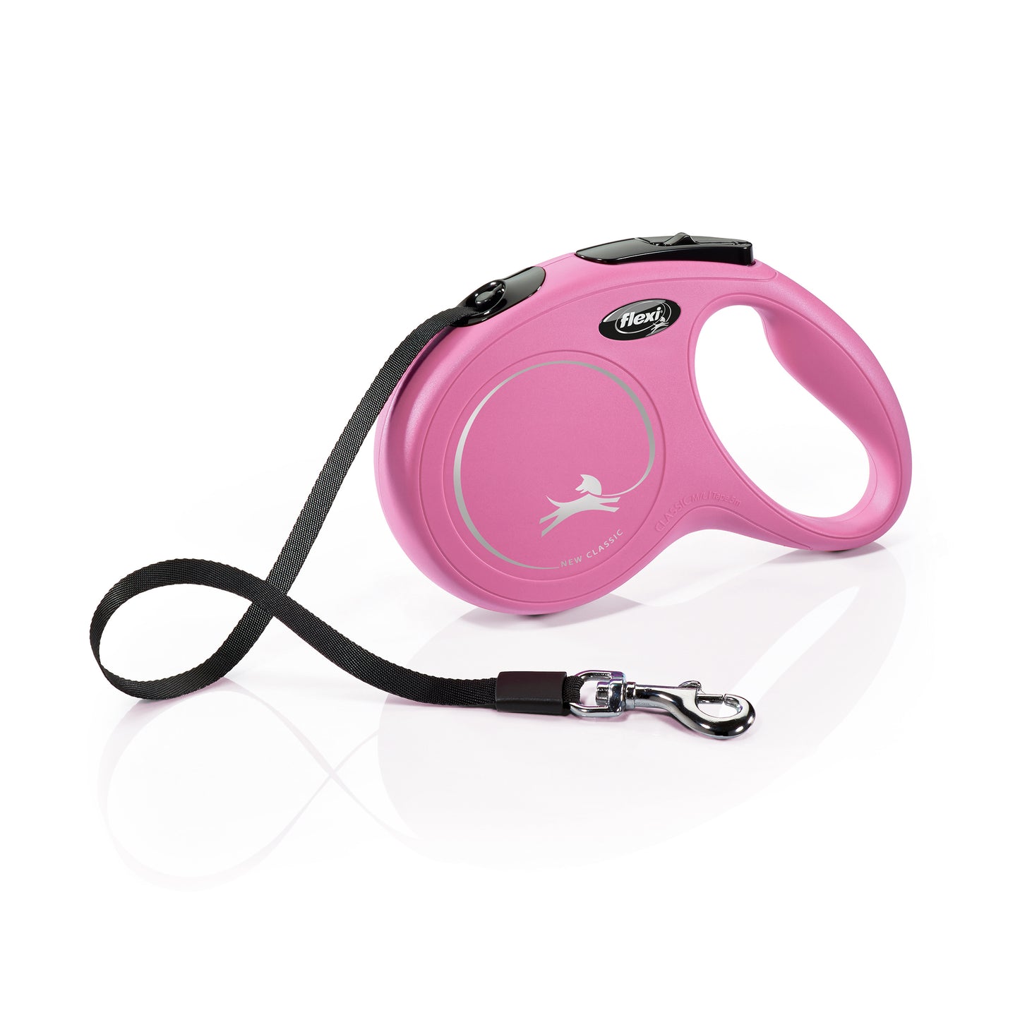 Flexi Classic Pink Retractable Dog Leash
