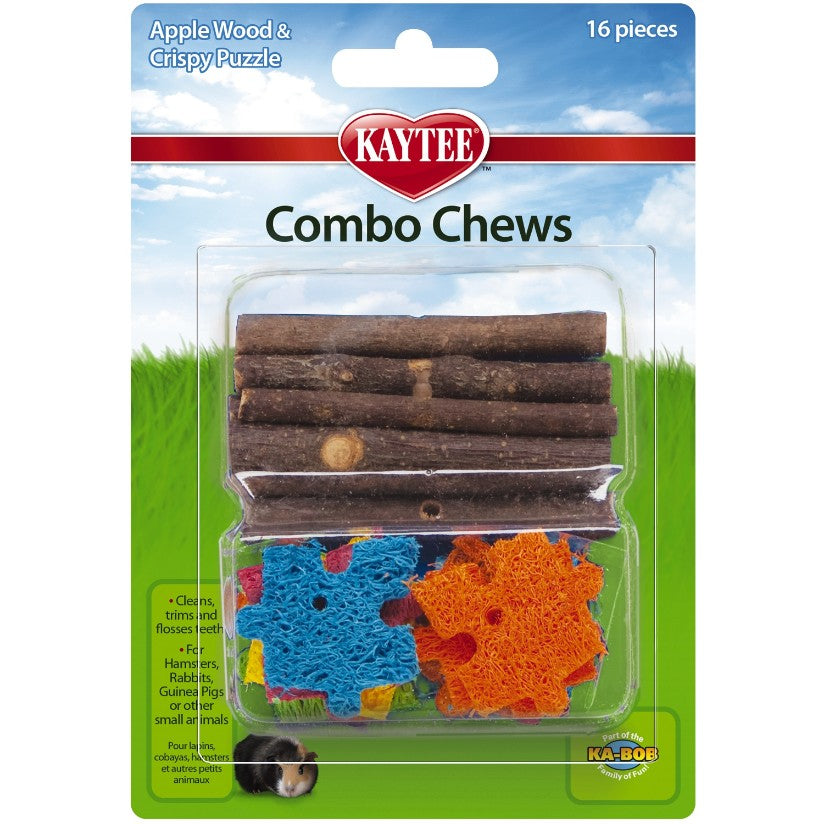 Kaytee Combo Chew Apple Wood and Crispy Puzzle