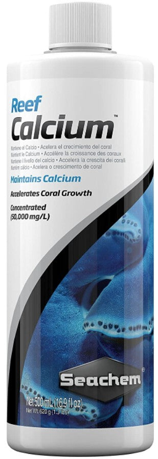Seachem Reef Calcium Maintains Calcium and Accelerates Coral Groth in Aquariums