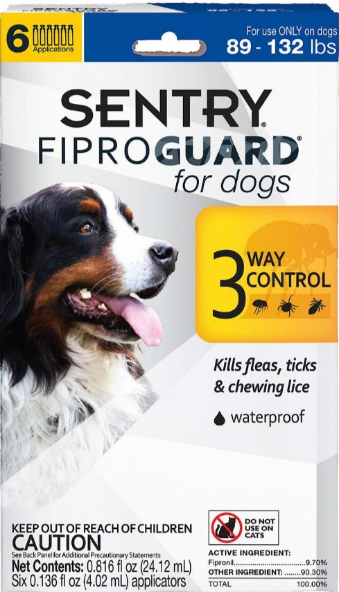 Sentry FiproGuard Flea and Tick Control for X-Large Dogs