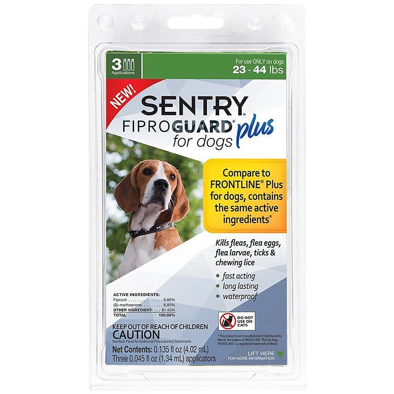 Sentry FiproGuard Plus IGR Flea and Tick Control for Medium Dogs