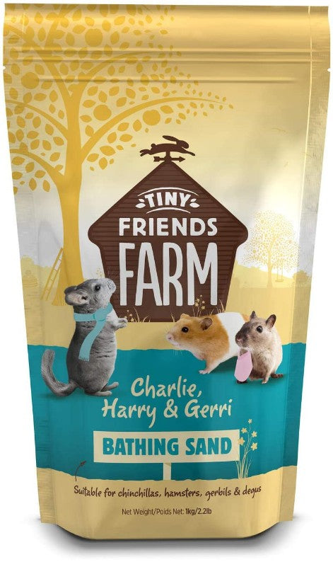 Supreme Pet Foods Tiny Friends Farm Charlie, Harry & Gerri Bathing Sand