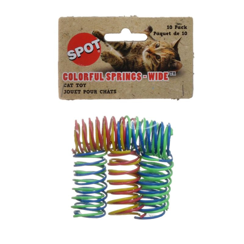 Spot Colorful Springs Cat Toy Wide