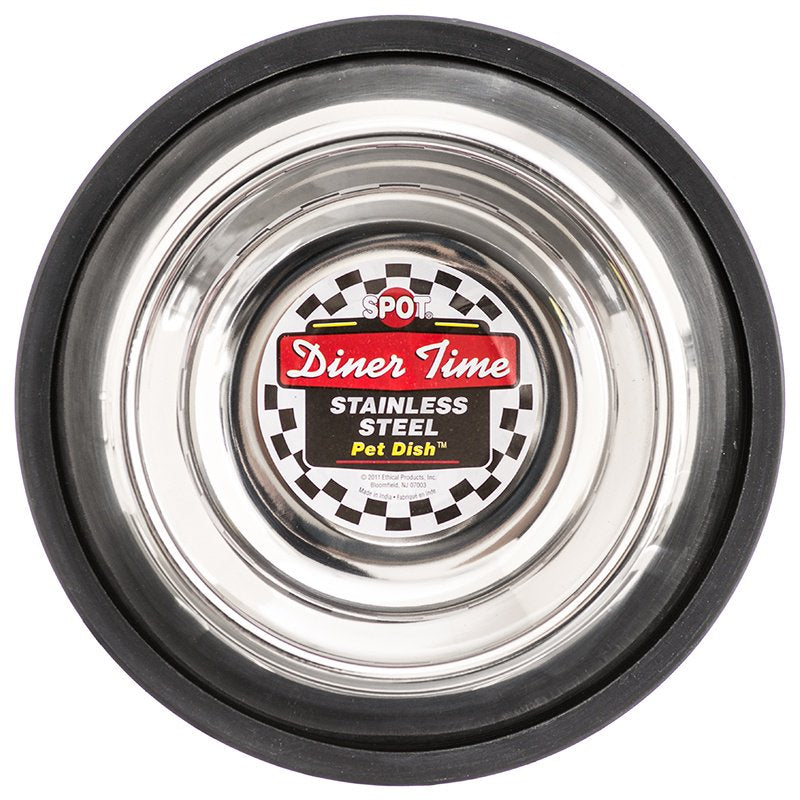 Spot Diner Time Stainless Steel No Tip Pet Dish