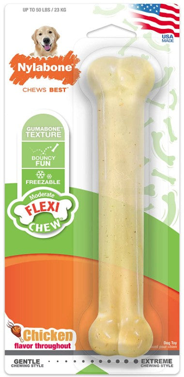 Nylabone Flexi Chew Bone Chicken Flavor Giant