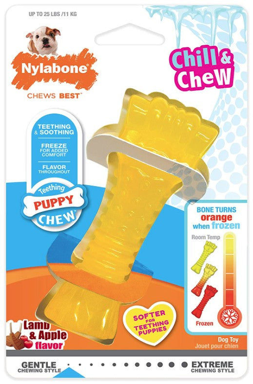 Nylabone Puppy Chew Color Changing Chill N Chew Bone Mini Souper