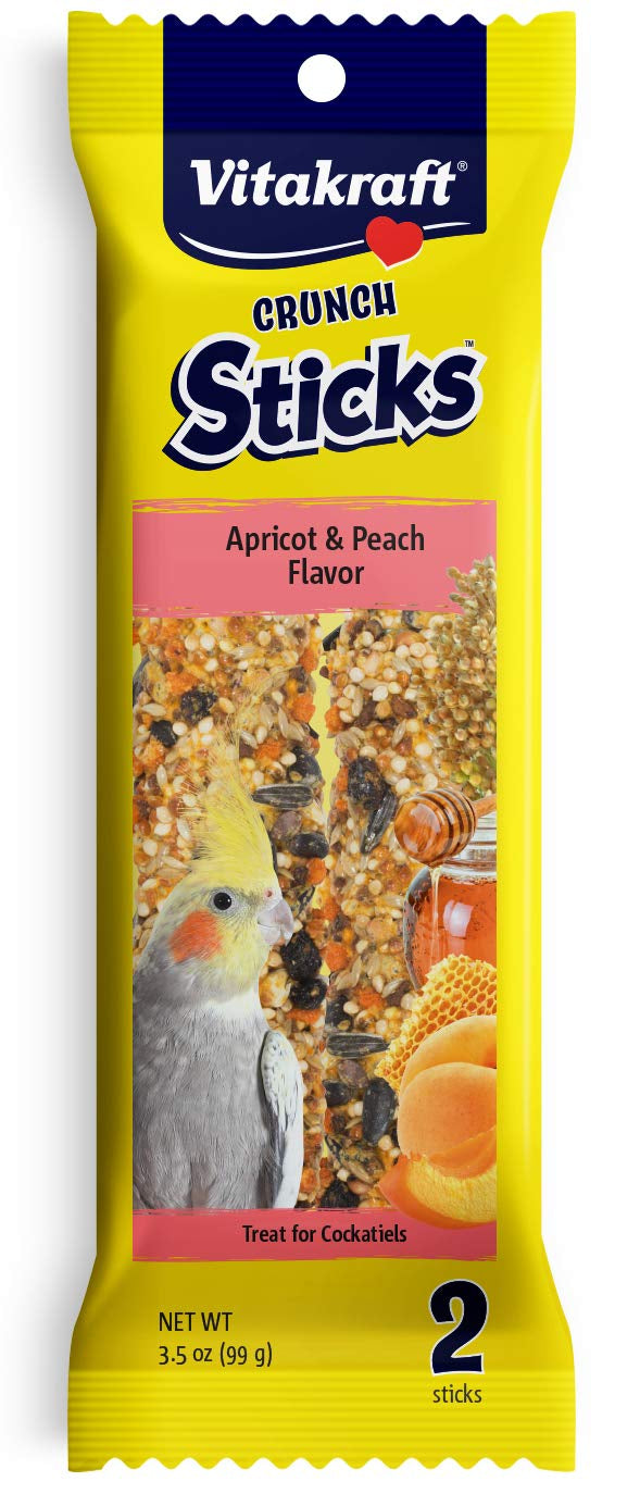 Vitakraft Crunch Sticks Apricot and Peach Cockatiel Treats