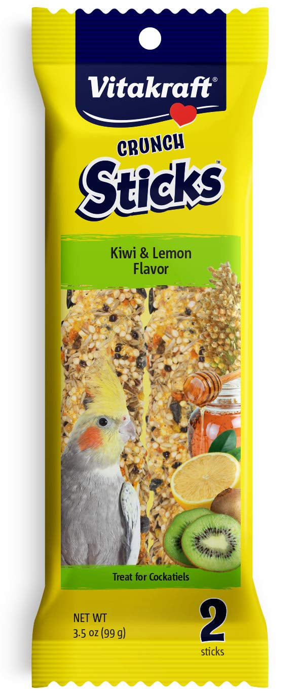 Vitakraft Crunch Sticks Kiwi and Lemon Cockatiel Treats