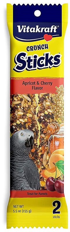 Vitakraft Crunch Sticks Apricot and Cherry Parrot Treats