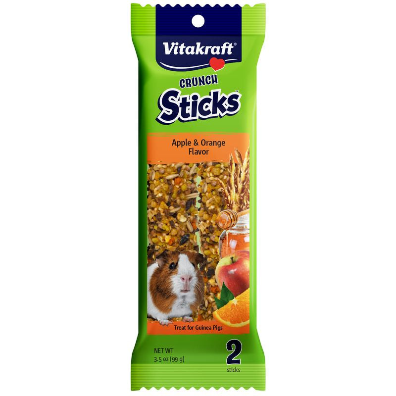 Vitakraft Crunch Sticks Guinea Pig Treats Apple and Orange Flavor