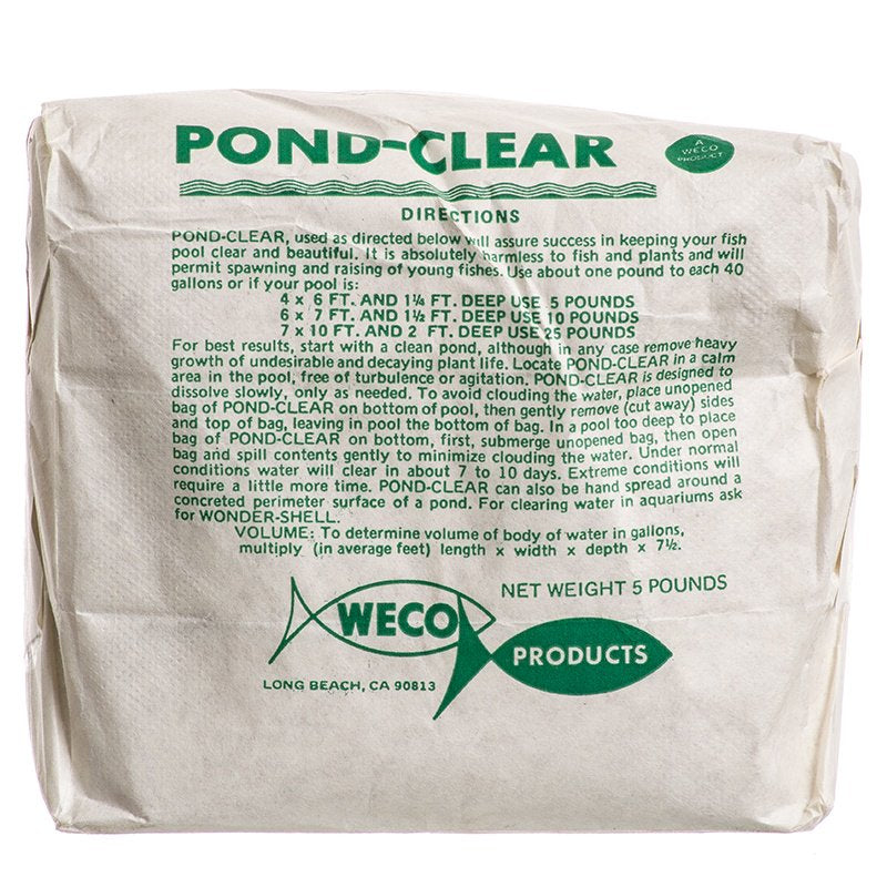 Weco Pond-Clear Keeps Pond Water Clear and Beautiful