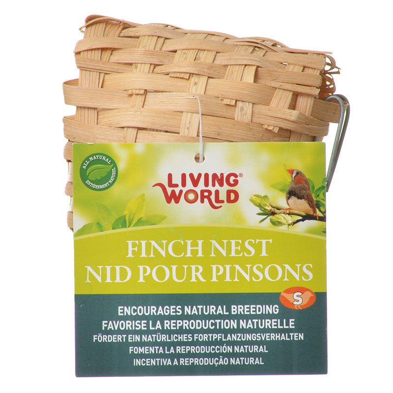 Living World Finch Nest Encourages Natural Breeding for Birds