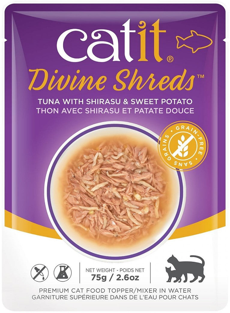 Catit Divine Shreds Tuna with Shirasu and Sweet Potato