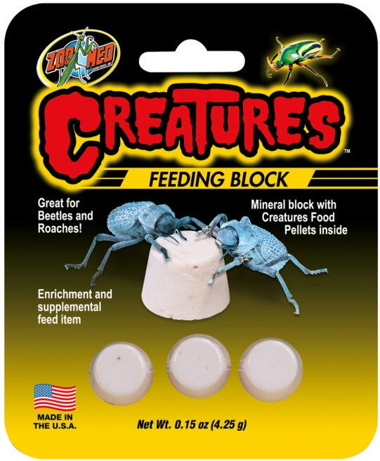 Zoo Med Creatures Feeding Block for Beetles and Roaches