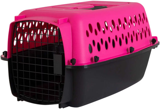 Petmate Pet Porter Kennel Pink and Black