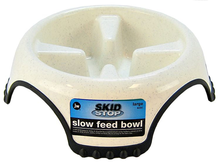 JW Pet Skid Stop Slow Feed Bowl