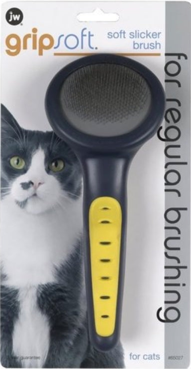 JW Pet GripSoft Soft Slicker Brush for Cats