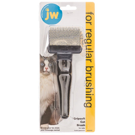 JW Pet GripSoft Cat Brush for Regular Brushing