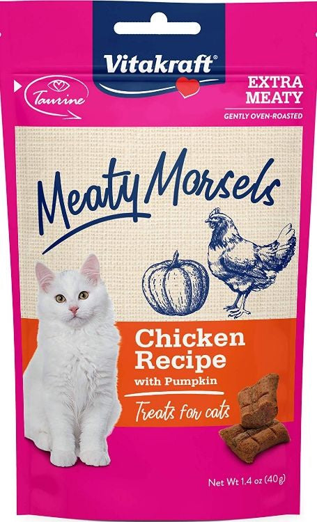 Vitakraft Meaty Morsels Chicken and Pumpkin Cat Treat