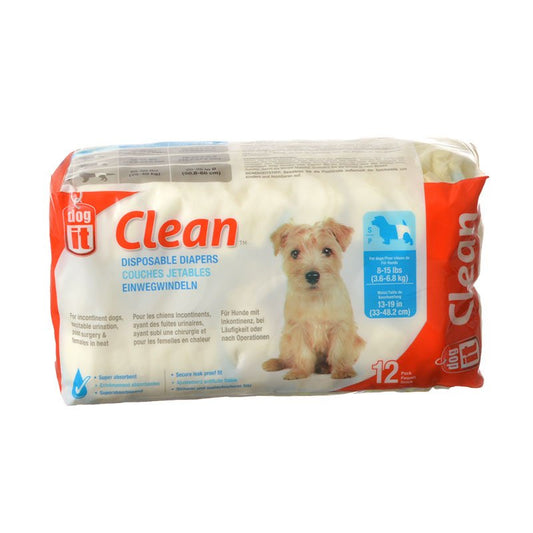 DogIt Clean Disposable Diapers for Dogs Small