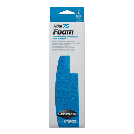 Seachem Laboratories Tidal Foam Sponge For Tidal 75 Filters, Blue, 1ea/2 pk