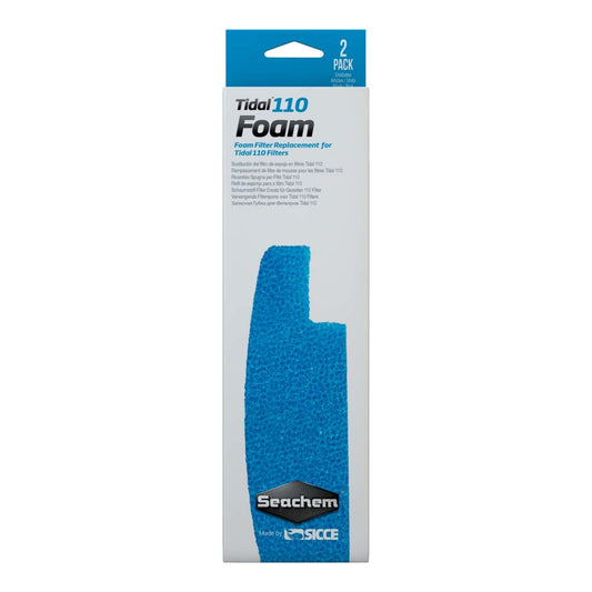 Seachem Laboratories Tidal Foam Sponge For Tidal 110 Filters, Blue, 1ea/2 pk