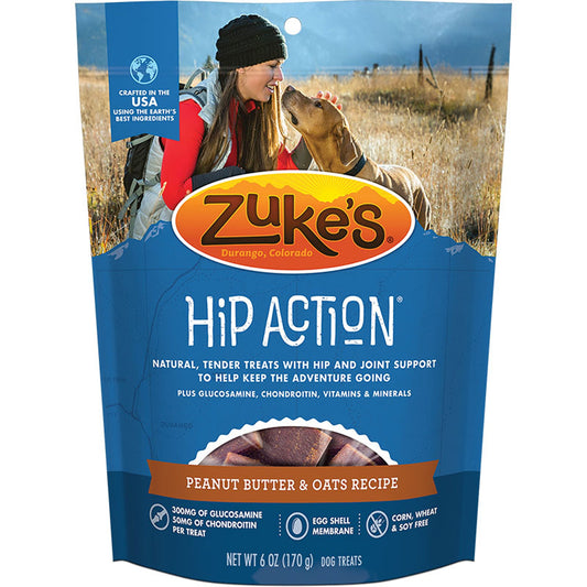 Zukes Dog Hip Action Peanut Butter 6oz.