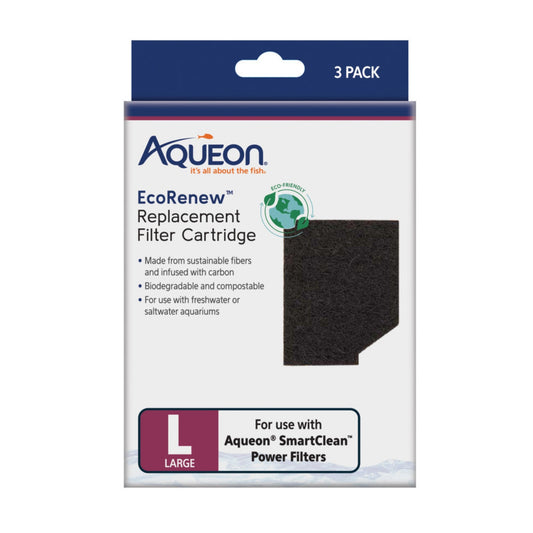 Aqueon EcoRenew Filter Cartridges Large, 1ea/3 pk