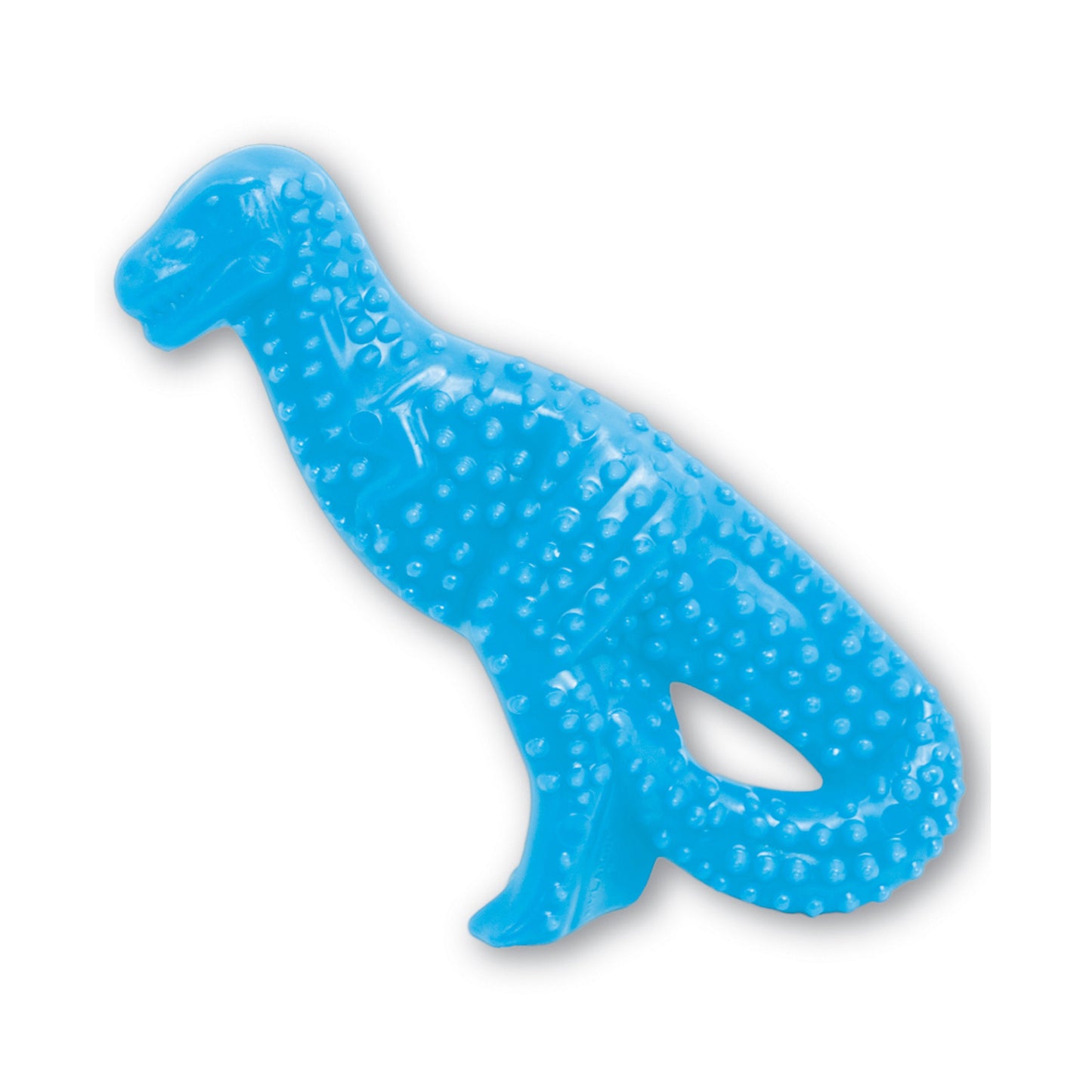 Nylabone Puppy Dental Dinosaur Chew Toy for Teething Puppies Dino Chicken Blue 1ea/SMall/Regular - Up To 25 Ibs.