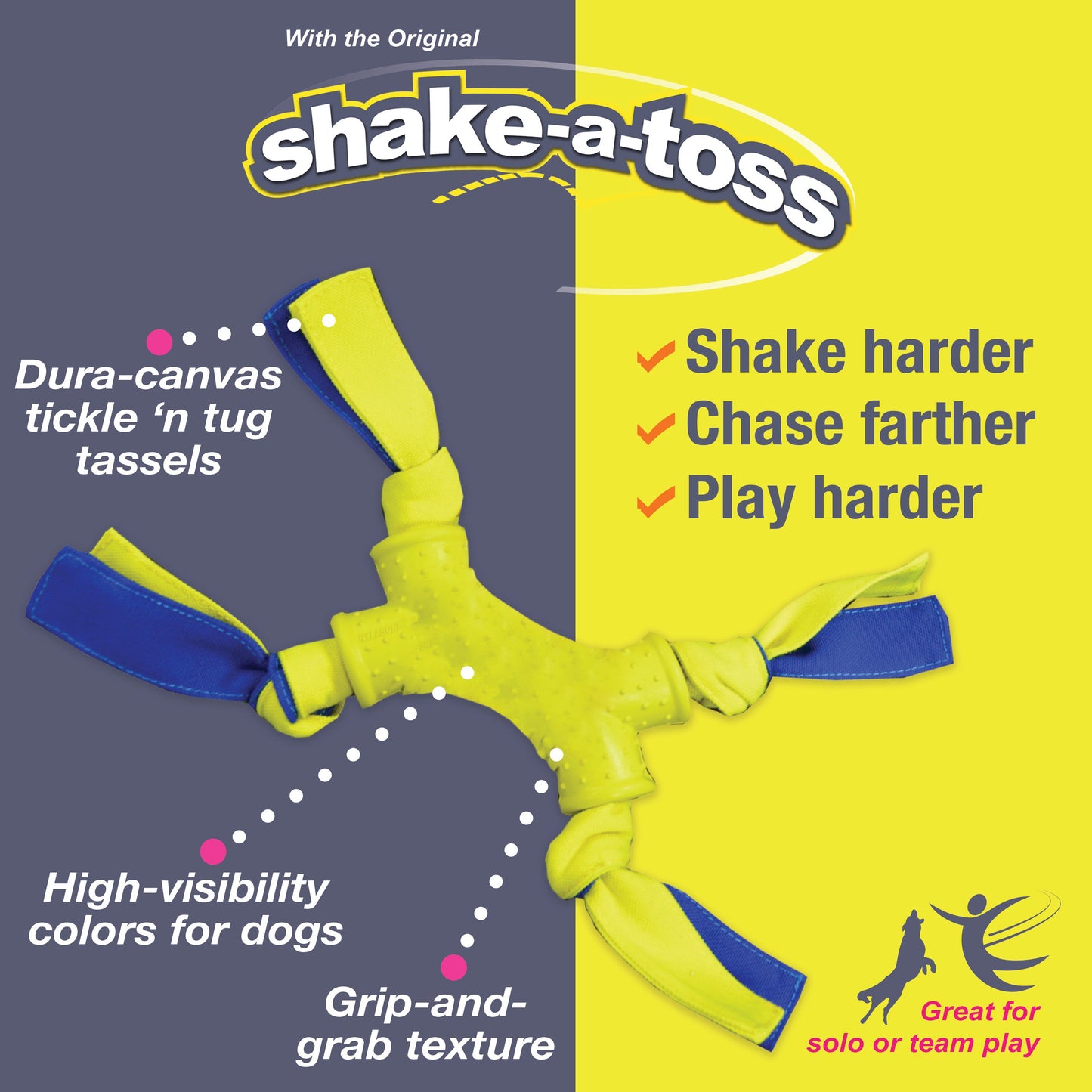 Nylabone Power Play Interactive Dog Toy Shake-a-Toss 1ea/SMall/Regular - Up To 25 Ibs.