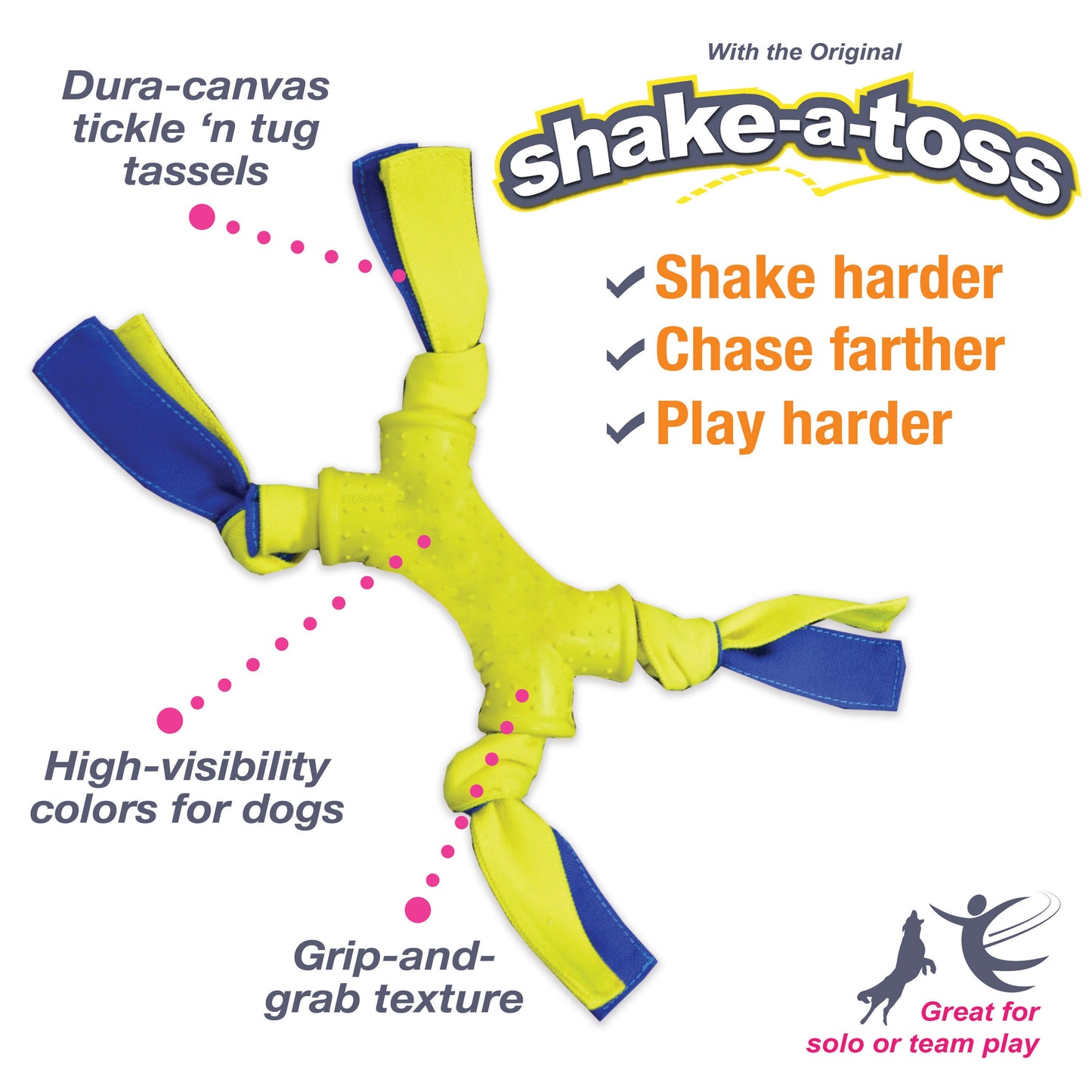 Nylabone Power Play Interactive Dog Toy Shake-a-Toss 1ea/SMall/Regular - Up To 25 Ibs.