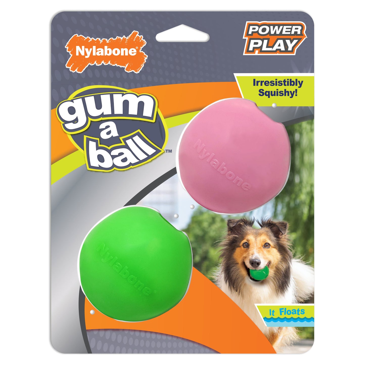 Nylabone Power Play Gum-a-Ball Toy for Dogs 1ea