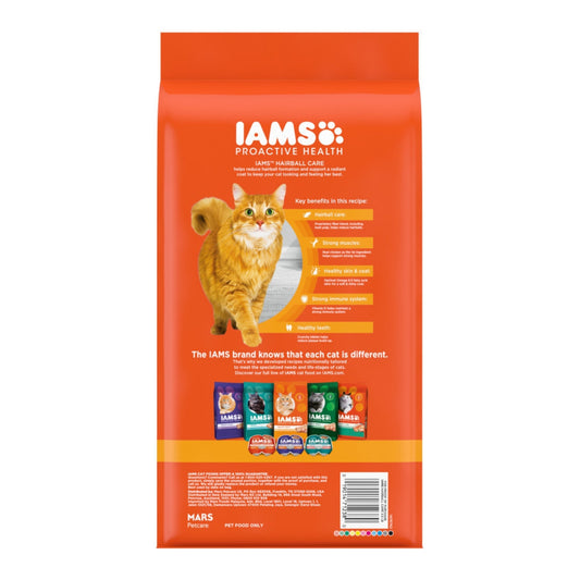 IAMS Proactive Health Hairball Care Adult Dry Cat Food Chicken & Salmon 1ea/3.5 lb