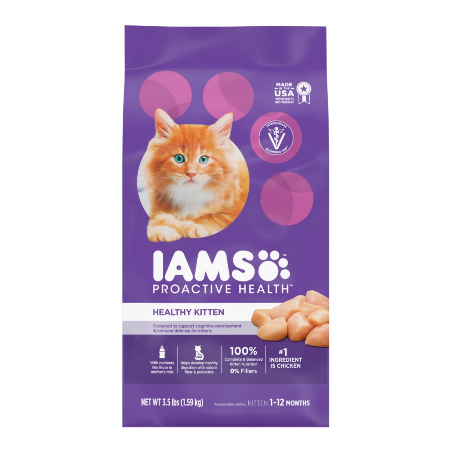 IAMS Proactive Health Kitten Dry Cat Food Chicken 1ea/3.5 lb