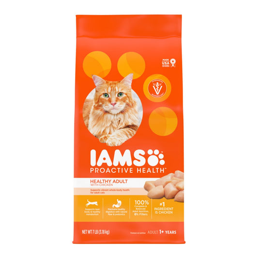 IAMS Proactive Health Adult Dry Cat Food Chicken 1ea/7 lb