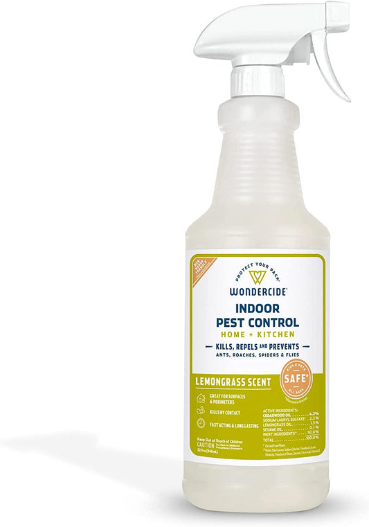 Wondercide Flea Tick And Mosquito Control Spray 32 oz.-Lemongrass