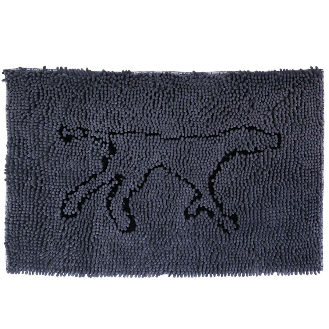 Tall Tails Dog Wet Paw Mat Charcoal Large