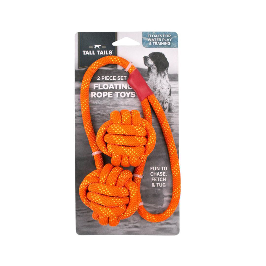 Tall Tails Dog Floating Rope Orange