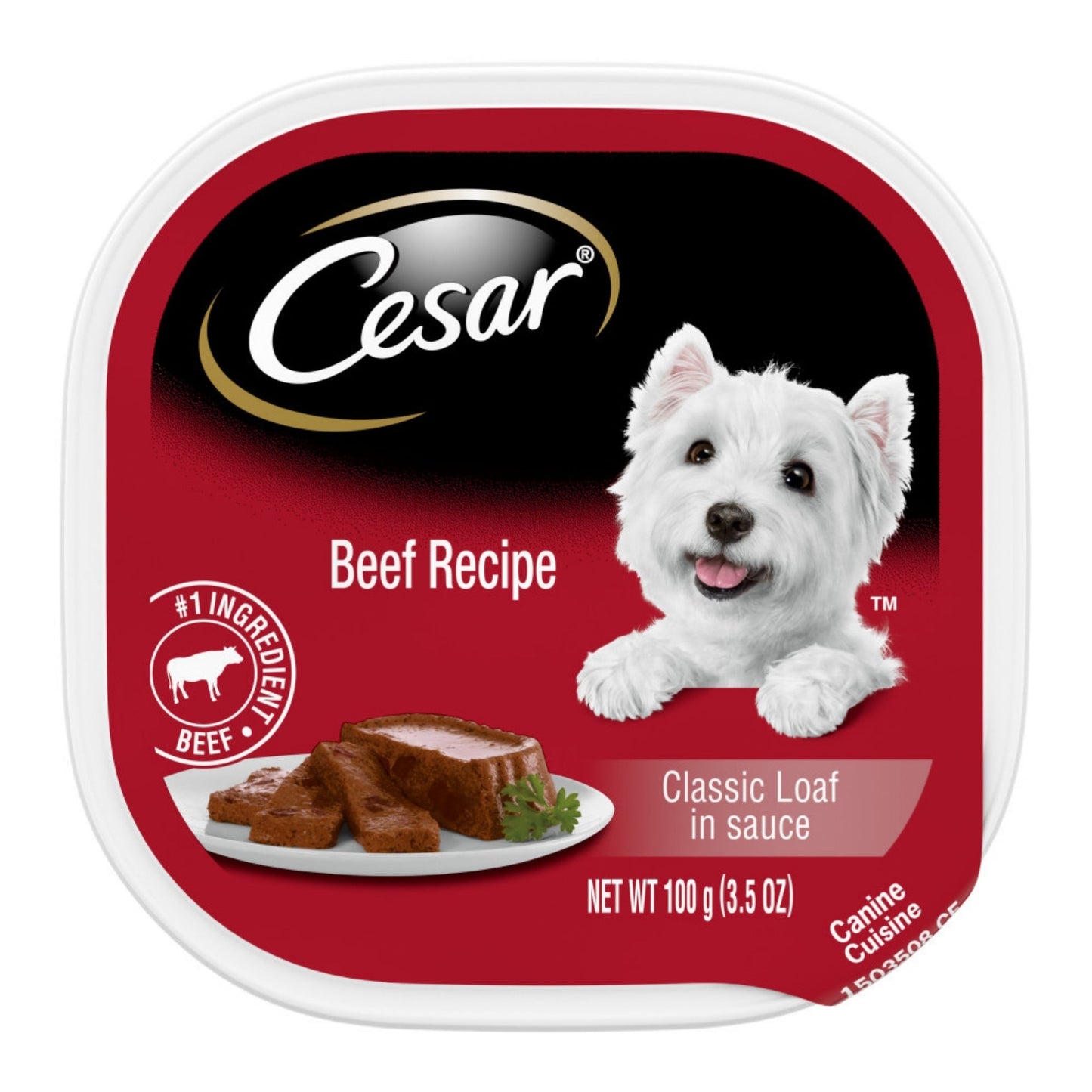 Cesar Classic Loaf in Sauce Adult Wet Dog Food Beef 3.5oz. (Case of 24)