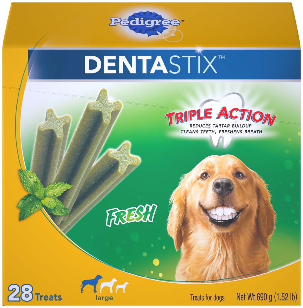 Pedigree DENTASTIX Dog Dental Treat Fresh 1ea/28 ct