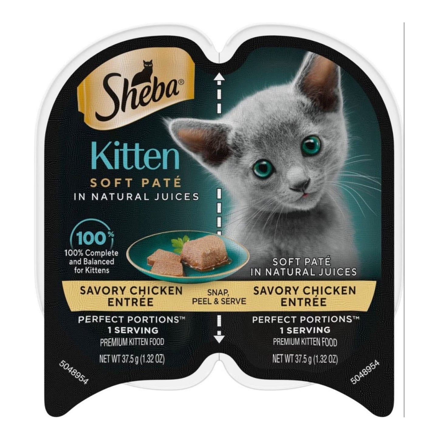 Sheba Perfect Portions Soft Pate Wet Kitten Food Savory Chicken, 24ea/2.65oz.