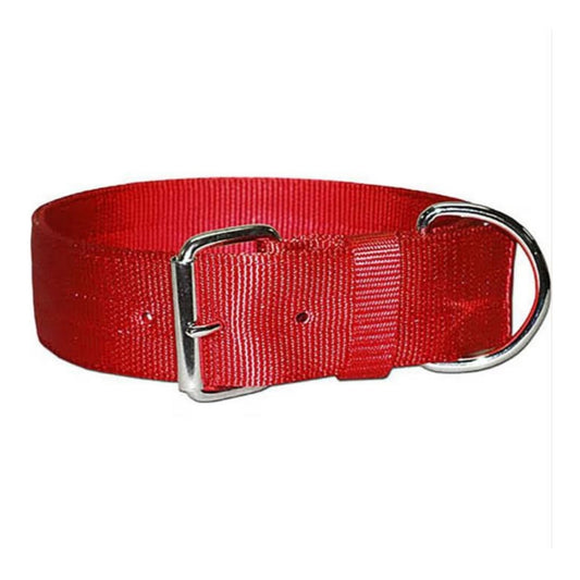 Omni Pet Bravo 2 Ply Nylon Dog Collar Red 2 x 25in.