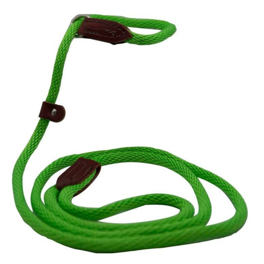 Omni Pet British Slip Loop Rope Leads For Dogs Lime Green 6ft.