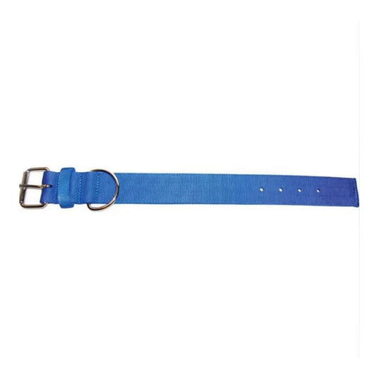 Omni Pet Bravo 2 Ply Nylon Dog Collar Blue 2 x 21in.